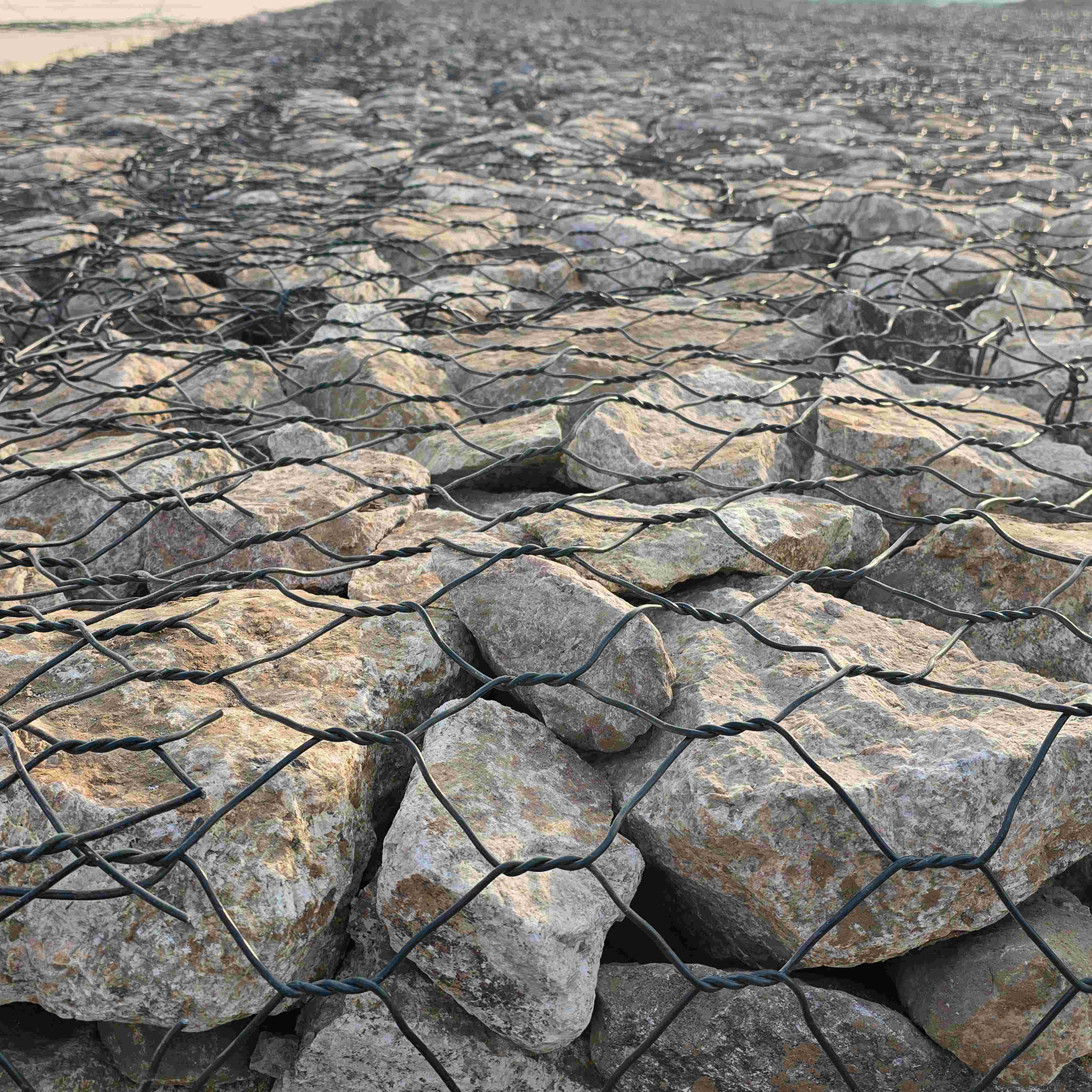 Buy cheap 80x100 Aperture Gabion Cages - Eco-Friendly Recyclable Hexagonal Mesh from wholesalers