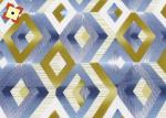 Gold Powder Dispersed Warp Knitted Printed Fabric 100% Polyester