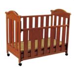 Brown Wooden Design Automatic Baby Swing Bed with Brakes 99*61*85cm