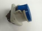 Flush Mounted Industrial Plug Sockets IP44 Rain Resistance Material
