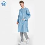 Nonwoven disposable Laboratory coat 3-layer SMS Full Length Lab Coat