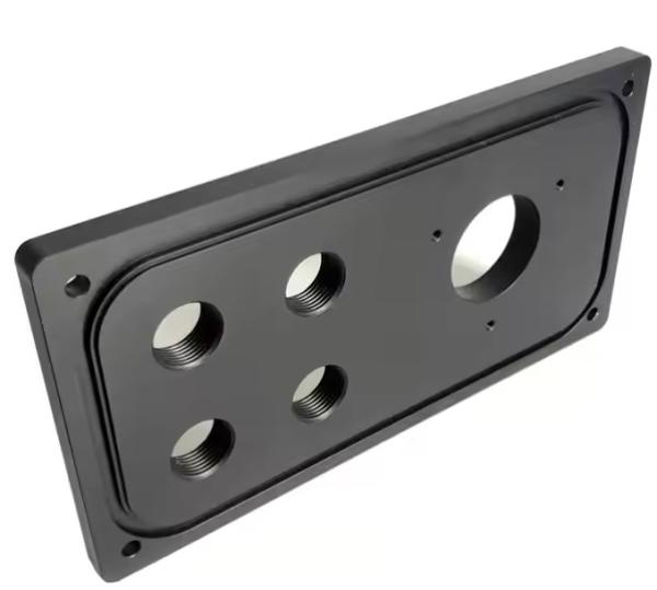 Aluminum Sealing Plate Black Anodized Custom CNC Machined