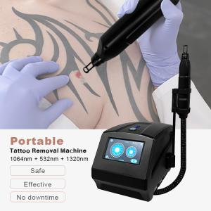 China Carbon Peeling Skin Whitening Q Switched Nd Yag Laser Machine Eyebrow Tattoo Removal Device factory