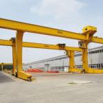 Rail Mounted Double Trolley 50t Goliath Single Girder Gantry Crane