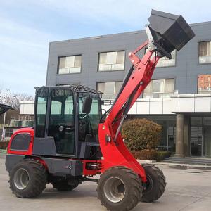 China 45° Dumping Landscaping Small Wheel Loader With 49° Steering Angle factory