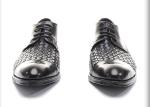 Business BV Oxfords Mens Casual Dress Shoes , Mens Black Lace Up Shoes For Party