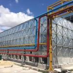 Structure Hdg Pressed Steel Tank Modular Sectional Elevated Steel Tower Water