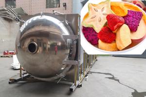 China PLC Control Industrial Freeze Dryer Edible Flowers 500 Kg/Batch factory