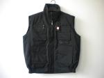 winter vest, warm waist coat, grey, S-3XL, pongee outer, paded lining