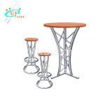 Modern aluminum high chair bar stool furniture table and chair for club