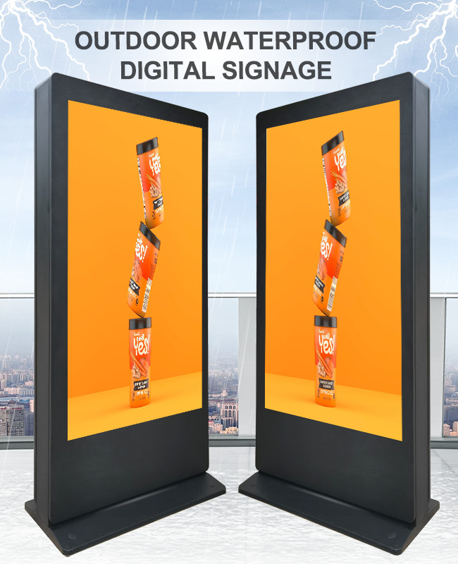 3500 Nits LCD Signage Display Outdoor Kiosk CMS Remote Monitor