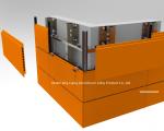 OEM Curtain Wall Cladding Support System Wall Mounted Natural Color 4mm