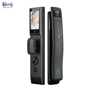 China S958max Automatic 3D Face Recognition Tuya Intercom Camera Fingerprint Smart Lock factory