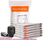 Space Saver Jumbo Vacuum Storage Bag Double Zip Seal Special Grip Clip Ideal