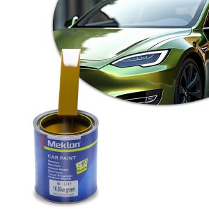 China 1K High Performance Olive Green Car Paint Resin Liquid Coating For Spray Acrylic Paint With Powder Appearance factory
