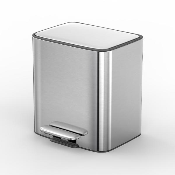 11.5L*2 Square Stainless Steel Soft Close Pedal Bin for Recycling and Waste