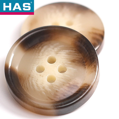 China Eco Friendly Round Shape Button 28mm Four Hole Button Customized factory