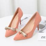 ZM032 929-36 Suede Single Shoes Women 2020 Spring New Women'S Shoes Pointed Toe