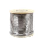 1/4" Wire Rope 1x19 Aircraft Cable Type 316 Stainless Steel Cable Reel Flexible