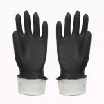Wholesale cheap safe industrial nitrile dipped gloves black