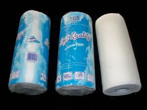China Virgin Wood Pulp Kitchen Paper Towel Tissue 28 cm x 23 cm x 2 Ply x 90 Sheets / Roll factory