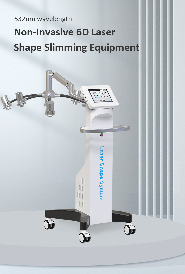 Weight Loss Beauty Machine Non Invasive 6D Laser Shape Slimming Equipment For Waist Trainer