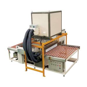 China Soft Brushes Energy Saving 70% Horizontal Glass Washing Machine factory