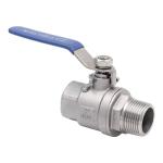 Stainless Steel 304 316 2PC Ball Valve NPT/BSP Thread 1/4''-4.0'' Connection