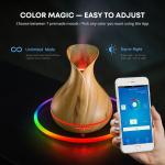 Smart Wi-Fi Aromatherapy Air Humidifier App Control Wood Essential Oil Aroma