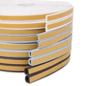 China 9*2mm EPDM Foam Rubber Self Adhesive Weather Stripping Anti Mosquito factory