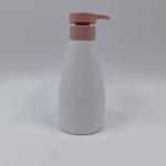 320ml Body Cream Plastic Cosmetic Bottles With Pink Pump Shampoo Container