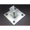 Buy cheap HDG Galvanized Unistrut Base Plate Carbon Steel Electrogalvanized from wholesalers