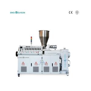 China Counter Rotating Conical Twin Screw Extruder Plastic PVC 40 Rpm factory