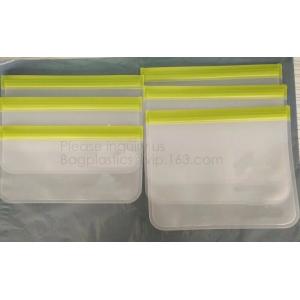 Reusable food storage PEVA snack bag for custom,Clear PEVA Toy Organization