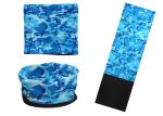Blue Wind Resistant Polar Headwear Sublimation Printing Not Faded Deformation