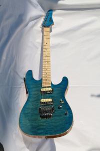 China AAAAA Quilted Maple Top Floydrose tremolo Suhr Electric guitar Guitarra bolt on neck oem guitar factory