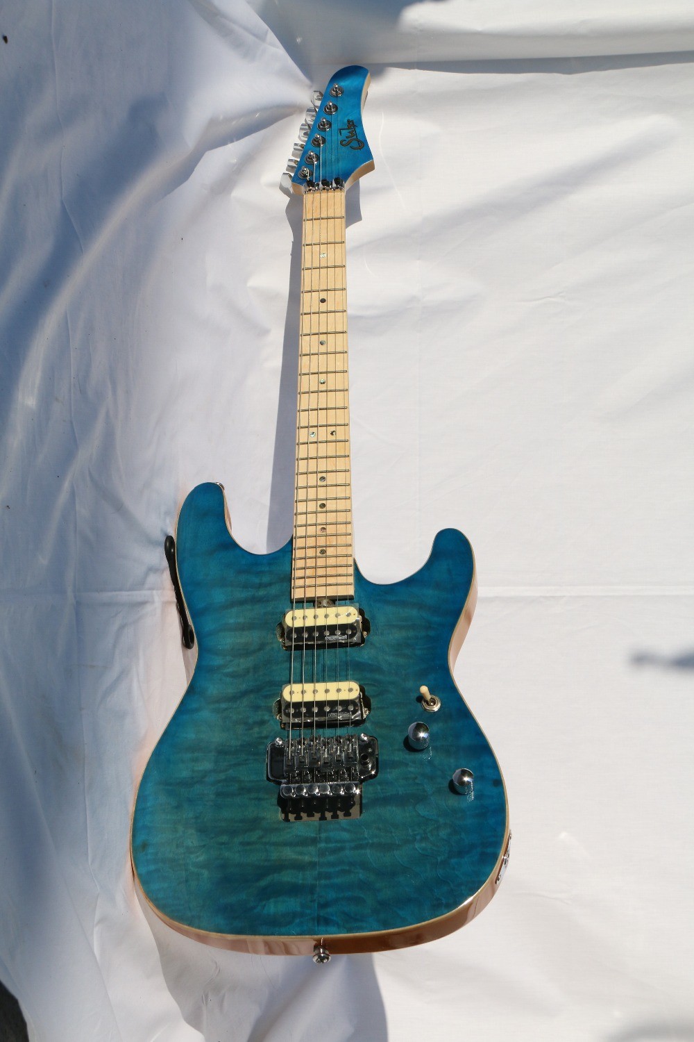 AAAAA Quilted Maple Top Floydrose tremolo Suhr Electric guitar Guitarra bolt on neck oem guitar