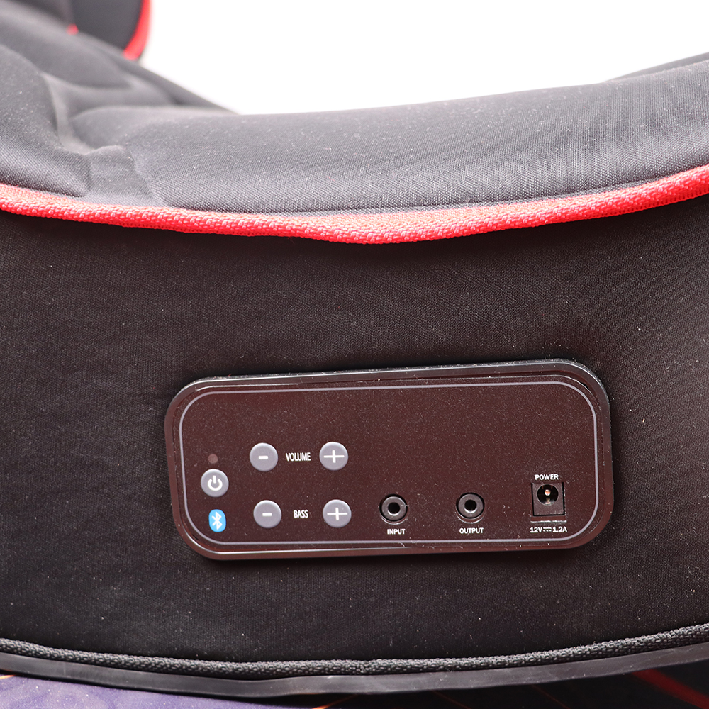 Foldable Ergonomic Rocker Racing Gaming Chair with Onboard Speakers 17x31.5x31.5 inches