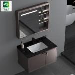 Acrylic Finish Bathroom Vanity Units Cabinet Solid Color With Drawer