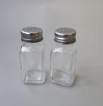 Kitchen Stainless Steel Lid 97g 50ml Spice Glass Jars