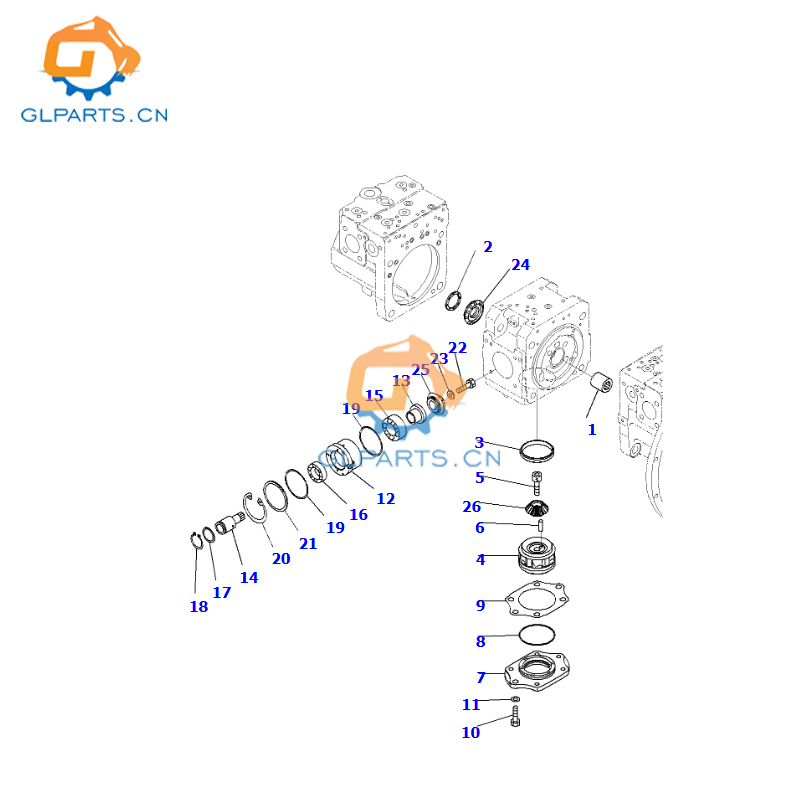 708-2J-00011 Excavator Main Hydraulic Pump PC490LC PC490-10 PC450-10 For Komatsu