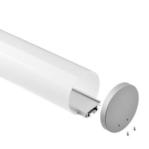 China 180 Degree Aluminum Suspended LED Profile Anodized Painting Round Shape factory
