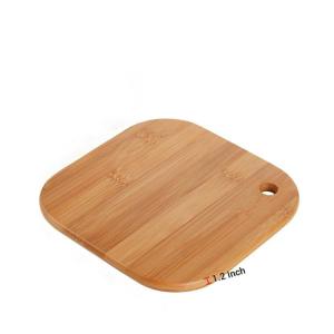 China Handmade Vegetable 20x20x3cm Mini Bamboo Cutting Board For Children on sale