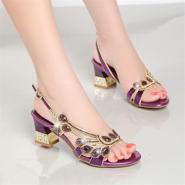 BS044 Sandals Women2020 Summer New Sandals Casual Fashion Word Belt Mid-Slope