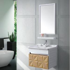 China Modern Alunimun Bathroom Vanity/ all aluminum bathroom cabinet/Mirror Cabinet /DB-8151 600X450mm factory