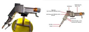 China 2000W Fiber Laser Handheld Welding Head With 5m 10m Cable Length factory