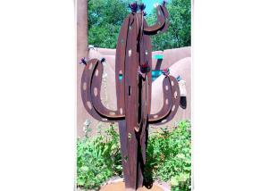 China Modern Cactus Abstract Corten Steel Sculpture For Outdoor Garden Decorative factory