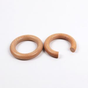 Beech wooden baby teether Ring-Custom wood ring