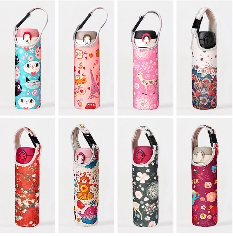 Reusable Cartoon H18CM Insulated Bottle Sleeve For Kids