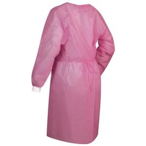 China Pink Color Disposable Surgical Gown High Structure Strength Water Resistance factory
